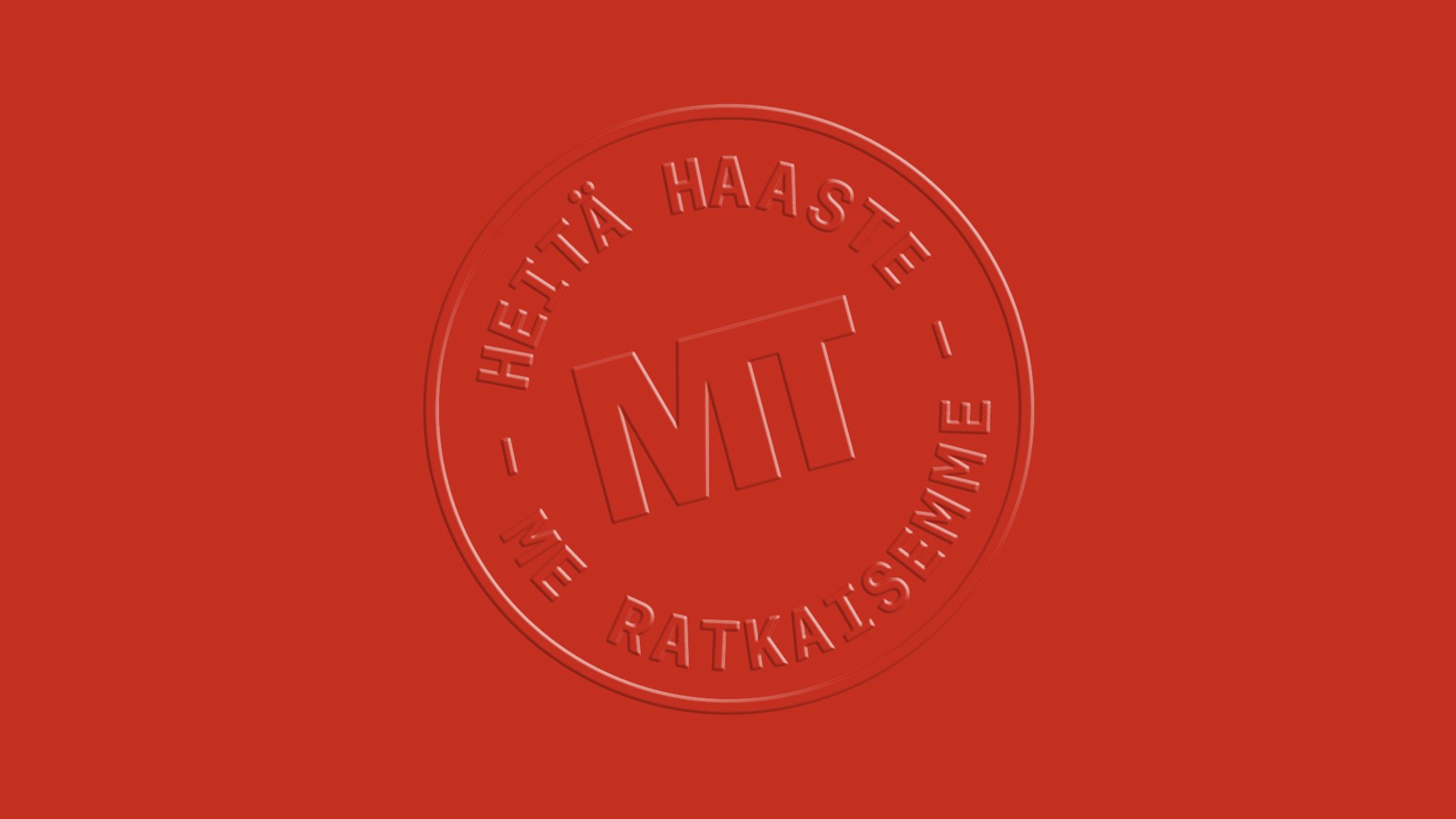 Heitä haaste - me ratkaisemme tunnus.